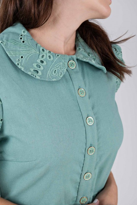 Vestido midi Verde Menta - Talita