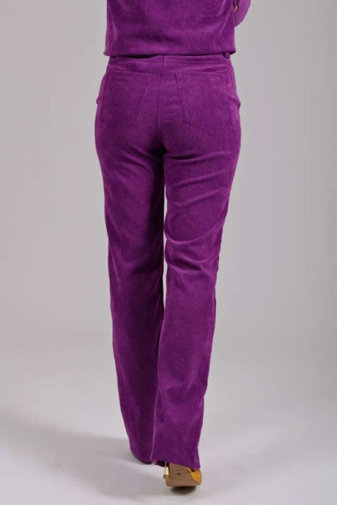 Calça Alfaiataria Adriana Roxo Roxo - Adriana