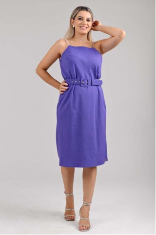 Vestido midi em alfaiataria