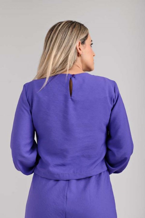 Blusa Manga longa  Janaína - Lavanda