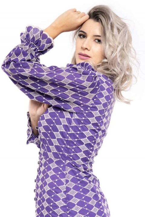 Vestido  Laise  Vanessa Roxo
