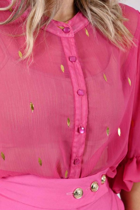 Blusa gola careca - Liliane Pink
